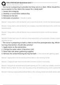 NSG 3100 NCLEX Questions Unit 1 Exam Questions and Answers 100&percnt; Pass &vert;Verified & Updated&vert;ACTUAL 2025&sol;2026 Cheat Sheet