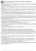 Biology Clep Questions with Correct Answers &vert; New Update 