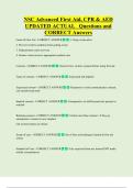 NSC Advanced First Aid&comma; CPR & AED  UPDATED ACTUAL   Questions and  CORRECT Answers 