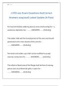   J-STD-001 Exam Questions And Correct  Answers 2025/2026 Latest Update (A Pass