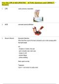 First Aid&comma; CPR & AED UPDATED    ACTUAL Questions and CORRECT  Answers 