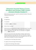 Edmentum Personal Finance Course  Questions and Answers &lpar;100&percnt; Correct  Answers&rpar; Already Graded A&plus; 