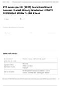 RTF exam specific &lpar;2025&rpar; Exam Questions & Answers &lowbar; Latest Already Graded A&plus; UPDATE 2025&lowbar;2026&excl;&excl; STUDY GUIDE EXAM 
