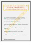 MMG 301 MSU EXAM 3 QUESTIONS AND DETAILED ANSWERS&period; EXPERT VERIFIED FOR GUARANTEED PASS&period;