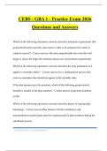 CEBS - GBA 1 - Practice Exam 2026 Questions and Answers