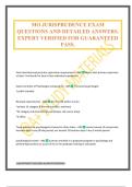 MO JURISPRUDENCE EXAM QUESTIONS AND DETAILED ANSWERS&period; EXPERT VERIFIED FOR GUARANTEED PASS&period;