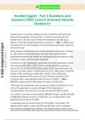 Enrolled Agent - Part 2 Questions and  Answers &lpar;100&percnt; Correct Answers&rpar; Already  Graded A&plus; 