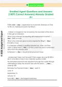 Enrolled Agent Questions and Answers  &lpar;100&percnt; Correct Answers&rpar; Already Graded  A&plus;