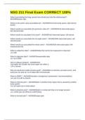 NSG 211 Final Exam CORRECT 100&percnt;