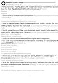 PBH 101 Exam 1 FRQ&rsquo;s Exam Questions and Answers 100&percnt; Pass &vert;Verified & Updated&vert;ACTUAL 2025&sol;2026 Cheat Sheet