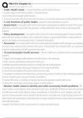 PBH 101&colon; Chapter 12 Exam Questions and Answers 100&percnt; Pass &vert;Verified & Updated&vert;ACTUAL 2025&sol;2026 Cheat Sheet
