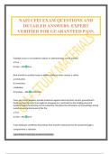 NAFI CFEI EXAM QUESTIONS AND DETAILED ANSWERS&period; EXPERT VERIFIED FOR GUARANTEED PASS&period;