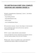 FES WRITTEN EXAM SCRIPT 2026 COMPLETE QUESTIONS AND ANSWERS GRADED A&plus;
