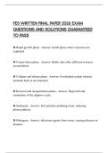 FES WRITTEN FINAL PAPER 2026 EXAM QUESTIONS AND SOLUTIONS GUARANTEED TO PASS