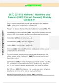 EXSC 221 BYU Midterm 1 Questions and  Answers &lpar;100&percnt; Correct Answers&rpar; Already  Graded A&plus;