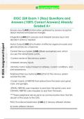 EXSC 224 Exam 1 &lpar;Ray&rpar; Questions and  Answers &lpar;100&percnt; Correct Answers&rpar; Already  Graded A&plus; 