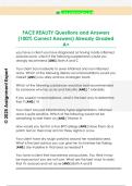 FACE REALITY Questions and Answers  &lpar;100&percnt; Correct Answers&rpar; Already Graded  A&plus; 