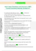 Farm Labor Questions and Answers &lpar;100&percnt;  Correct Answers&rpar; Already Graded A&plus; 