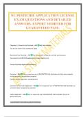 NC PESTICIDE APPLICATION LICENSE EXAM QUESTIONS AND DETAILED ANSWERS&period; EXPERT VERIFIED FOR GUARANTEED PASS&period;