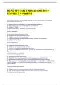 HCAD 401 QUIZ 5 QUESTIONS WITH CORRECT ANSWERS 