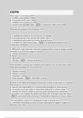 CEPN- Questions with Explanations of Answers Latest Update 2024