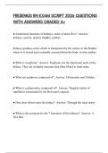 FRESENIUS RN EXAM SCRIPT 2026 QUESTIONS WITH ANSWERS GRADED A&plus;