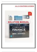 Corporate Finance &lpar;6th Global Edition&comma; 2024&rpar; &mdash; Solutions Manual by Berk