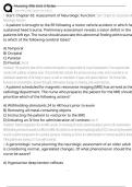 Nursing 406 Unit 3 Nclex Exam Questions and Answers 100&percnt; Pass &vert;Verified & Updated&vert;ACTUAL 2025&sol;2026 Cheat Sheet
