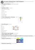 Principles of Biology Exam 1 &lpar;Uark Shadwick&rpar; Exam Questions and Answers 100&percnt; Pass &vert;Verified & Updated&vert;ACTUAL 2025&sol;2026 Cheat Sheet