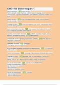 CMD 160 Midterm (part 1) 2024 questions with verified correct answers