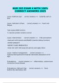 NUR 265 EXAM 4 WITH 100&percnt; CORRECT ANSWERS 2025