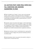 GA AUCTION STUDY GUIDE FINAL PAPER 2026 FULL QUESTIONS AND ANSWERS GUARANTEED TO PASS