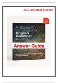 A Student&rsquo;s Introduction to English Grammar &lpar;2nd Ed&period;&comma; 2022&rpar; &mdash; Answer Guide by Huddleston