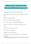 med surg 2 unit 7 Herzing University LPN Exam 2026 Questions and Answers