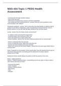 NSG-434 Topic 1 PEDS Health Assessment Questions and Answers 2025