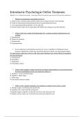 Inleiding Psychologie Oefententamen