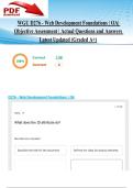 WGU D276 - Web Development Foundations &vert; OA&vert; Objective Assessment &vert; 138 Actual Questions and Answers Latest Updated 2025&sol;2026 &lpar;Graded A&plus;&rpar;