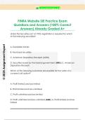 FINRA Website SIE Practice Exam  Questions and Answers &lpar;100&percnt; Correct  Answers&rpar; Already Graded A&plus;
