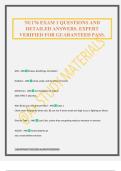 NU176 EXAM 1 QUESTIONS AND DETAILED ANSWERS&period; EXPERT VERIFIED FOR GUARANTEED PASS&period;