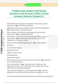 FLORIDA BAIL BONDS STATE EXAM  Questions and Answers &lpar;100&percnt; Correct  Answers&rpar; Already Graded A&plus; 