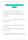 PEBLO Exam 2026 Questions and Answers