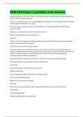 NUR 624 Exam 1 questions and answers 
