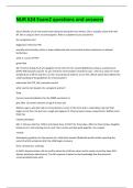 NUR 624 Exam2 questions and answers 