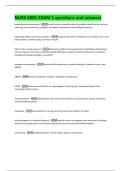 NURS 6001 EXAM 1 questions and answers 