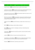 NURS 6001 EXAM 1 questions and answers 