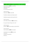 NURS 6001 Midterm questions and answers 