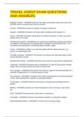 TRAVEL AGENT EXAM QUESTIONS AND ANSWERS