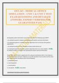 OST-243 - MEDICAL OFFICE SIMULATION - UNIT 1 & UNIT 2 TEST EXAM QUESTIONS AND DETAILED ANSWERS&period; EXPERT VERIFIED FOR GUARANTEED PASS&period;