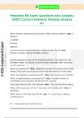 Fresenius RN Exam Questions and Answers  &lpar;100&percnt; Correct Answers&rpar; Already Graded  A&plus; 