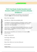 FSCC Test Study Guide Questions and  Answers &lpar;100&percnt; Correct Answers&rpar; Already  Graded A&plus; 